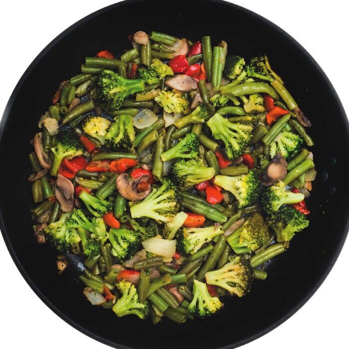 Вок KitchenCraft Pure Oriental з вуглецевої сталі з антипригарним покриттям, 20 см