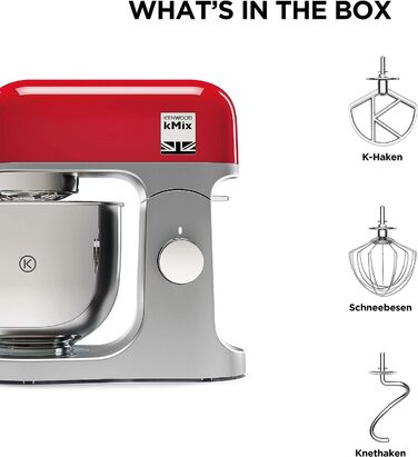 Кухонна машина Kenwood kMix KMX750BK, стандартного розміру, червона