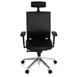 Офісне крісло / Крісло керівника PORTO MAX HIGH Leather Black HJH OFFICE