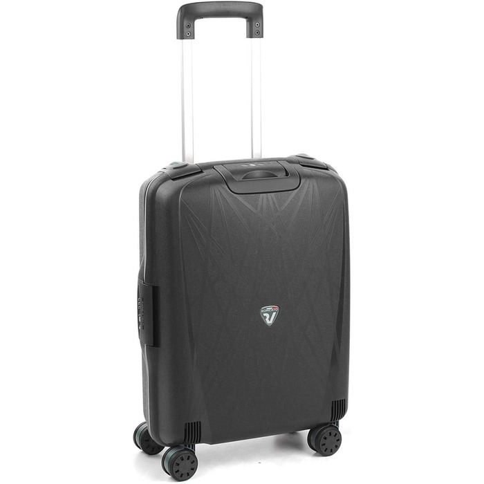 Валіза Roncato Light 55 см, 41 л, чорна, легка дорожня валіза