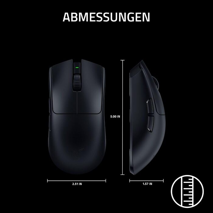 Ігрова бездротова миша Razer Viper V3 Pro SE, сенсор Focus Pro 30K DPI, перемикачі 2-го покоління, 4000Hz, чорна