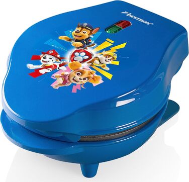 Міні-вафельниця Paw Patrol для дітей, Ø 10 см, синя, офіційна ліцензія, з індикатором випікання, для свят