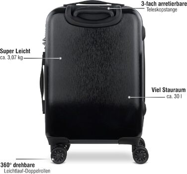 Валіза Bugatti Corium з жорстким корпусом 56x38x21,5 см, 30 л, 4 колеса, TSA-замок, шампань