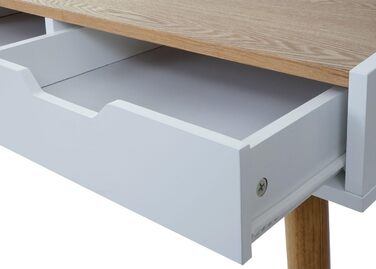 Письмовий стіл Mendler HWC-A70, комп'ютерний, 120x55 см, МДФ, під шпон ясеня