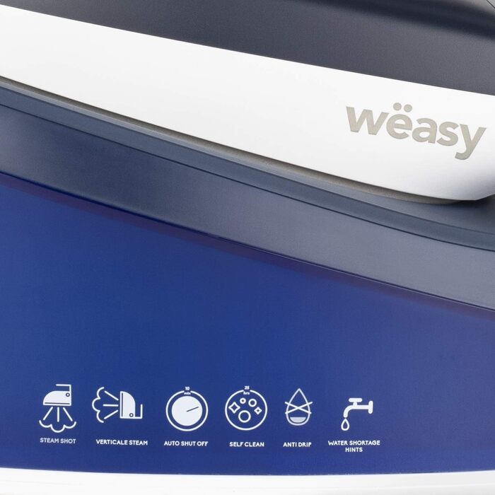 Парова праска-станція Weasy LIN220, 5,5 бар, 2200 Вт, 120 г/хв, нержавіюча підошва, вертикальне відпарювання, безперервна подача пари, резервуар 1,5 л, компактна