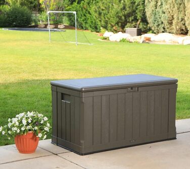 Садовий ящик Lifetime 60089 Ultra-Resistente 127x64x67 см коричневий UV100 - пластиковий контейнер для саду
