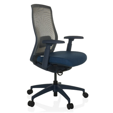 Офісне крісло / Поворотне крісло COLORE Сітка для спинки / Тканина сидіння Blue HJH OFFICE