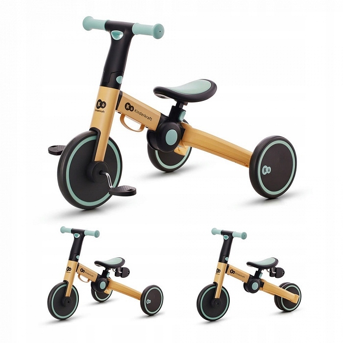 Дитячий триколісний велосипед 3в1 Kinderkraft 4TRIKE, синій, від 12 місяців