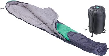 Спальний мішок Semptec Urban Survival Technology мумія для кемпінгу, 3-сезонний, 400 г/м², 230x85x70 см, компактний, для намету і туристичних походів