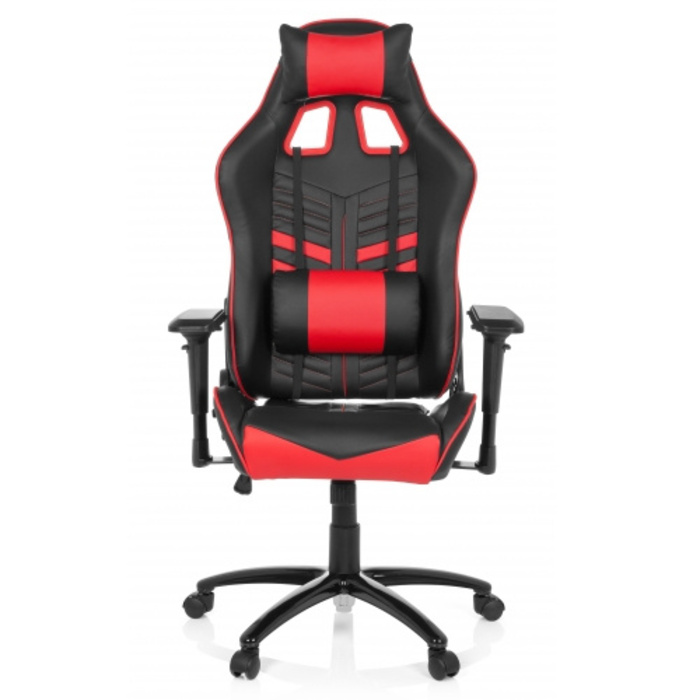 Ігрове крісло / Офісне крісло LEAGUE PRO Штучна шкіра Чорний / Червоний HJH OFFICE
