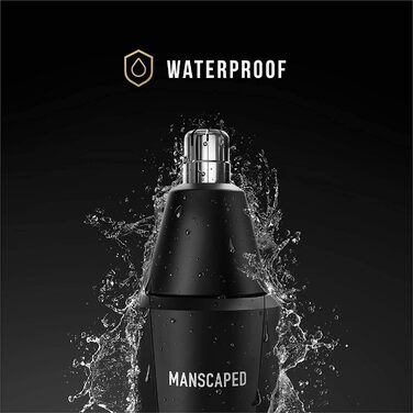 Тример для вух та носа MANSCAPED Weed Whacker, гіпоалергенний, акумуляторний, 9000 об/хв, для вологого і сухого гоління, з нержавіючої сталі