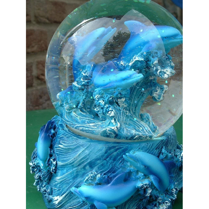 Велика снігова куля з дельфіном Geschenkestadl, декор