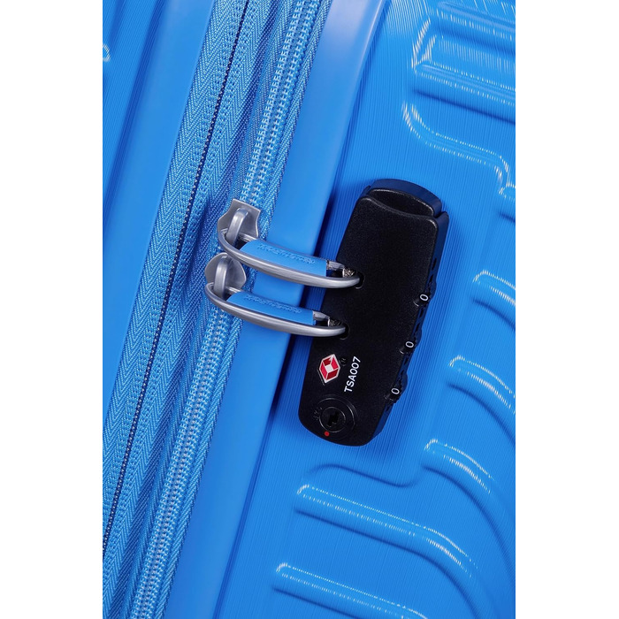 Дорожня валіза American Tourister Mickey Clouds Spinner S, розширювана, 55 см, 38/45 л, синя (Mickey Tranquil Blue), ручна поклажа