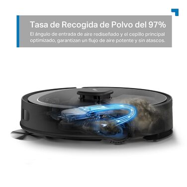 Робот-пилосос Tapo RV30 Max Plus з функцією вологого прибирання, автоматичною станцією для збору пилу, потужністю всмоктування 5300 Па, подвійною навігацією LiDAR+IMU, підтримкою Alexa, Google Assistant та керуванням через додаток
