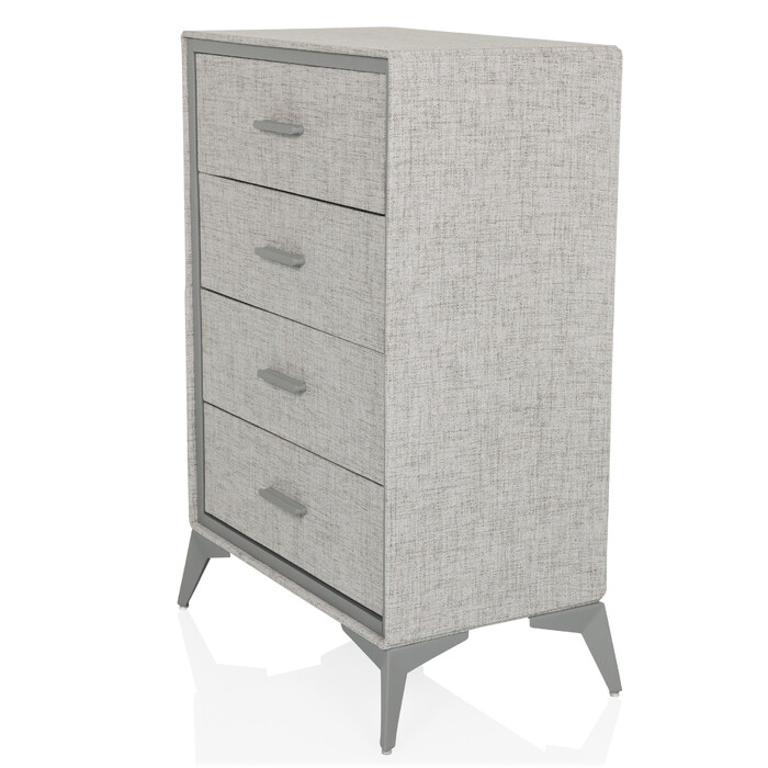 Комод SKUFFY 64x35x90см 4 шухляди сірий hjh LIVING