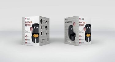 Фритюрниця ECG AF 3500 з гарячим повітрям, чорна