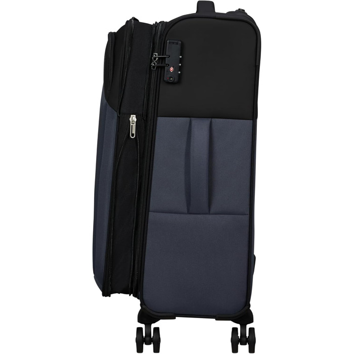 Валіза American Tourister Daring Dash Spinner M, розширювана, 66.5 см, 67/75 л, чорний/сірий
