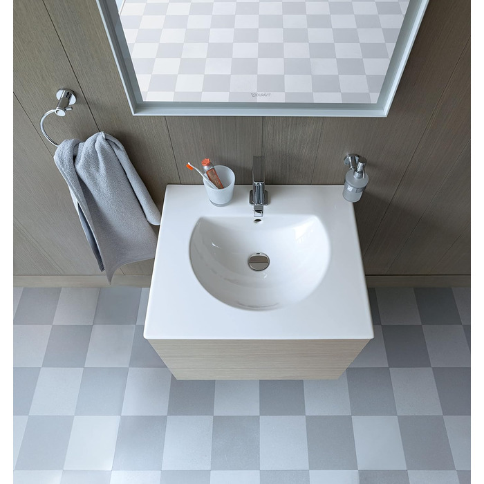 Рушникотримач-кільце Duravit D-Code, настінний, хром, 158x67x182 мм