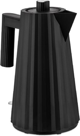 Електричний чайник Alessi Plissé MDL06 B, 1.7л, термопластик, чорний, 2400W, з європейським штекером