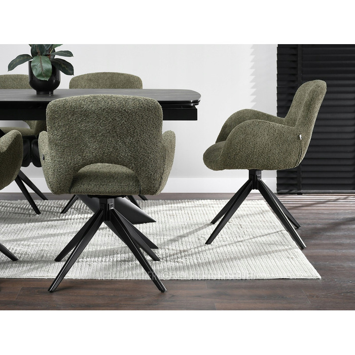 Стілець Mebel-Partner, оббивка тканина, зелений, 1 шт.