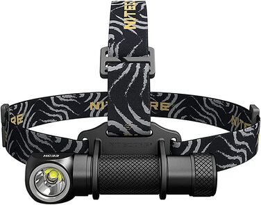 Ліхтарик налобний Nitecore HC33, чорний, універсальний розмір