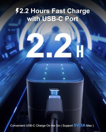 Набір акумуляторів AAA Li-ion 1.5V (8 шт) з зарядним пристроєм, 1300mWh, висока ємність, 2000 циклів зарядки та кейсом для зберігання