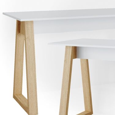 Письмовий стіл Vicco Nautica, білий/дуб, 138x60 см