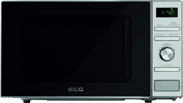 Мікрохвильова піч ECG MTD 2071 SE, багатофункціональна, срібляста