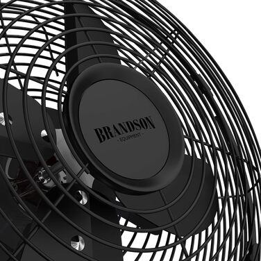 Вентилятор настільний Brandson мідний, 3 швидкості, з коливанням 80°, металевий корпус, чорний матовий