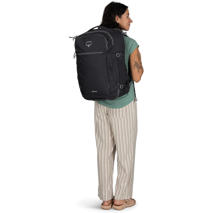 Рюкзак для подорожей Osprey Daylite Carry-On 44 л, чорний, міцний та легкий, ручна поклажа