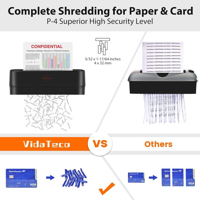Шредер Fellowes Powershred 6 аркушів, знищувач документів з перехресним подрібненням (P-4), для офісу