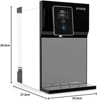 Smardy Blue Miran: Система фільтрації води зворотного осмосу з підігрівом 15-90°C (без підключення до водопроводу)