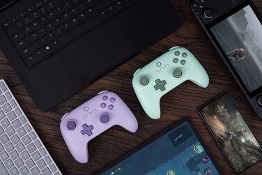 8BitDo Ultimate 2C: Бездротовий контролер для ПК Windows та Android, 1000 Гц, Hall-ефект, Turbofunktion (Зелений)
