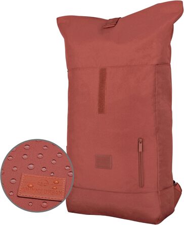 Міський рюкзак Johnny Urban Robin Large для жінок і чоловіків, 18-22 л, з відділенням для ноутбука 16'', водостійкий, з переробленого PET, сіро-бежевий