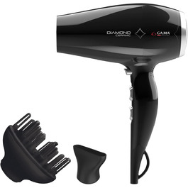 Фен для волосся Gama Italy Professional GH0301, чорний, професійний