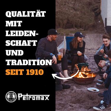 Чавунний казан Petromax Feuertopf (Dutch Oven) з ніжками для готування та випікання на відкритому вогні