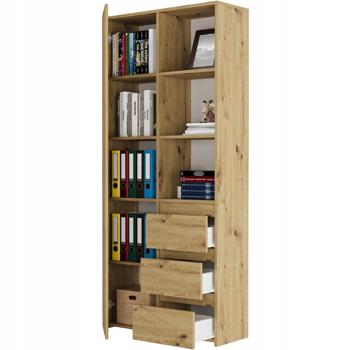 Стелаж Framire 80 x 180 x 30 см, дуб артизан