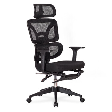 Крісло Mealux S201 Air Black (арт. HF-S201 F/B)