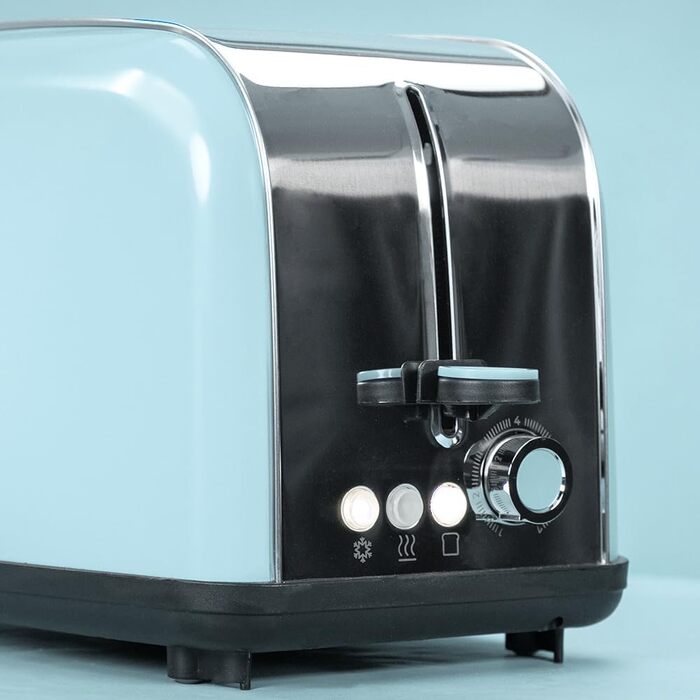Тостер вертикальний Cecotec Toastin' Time 850 Blue 850 Вт, нержавіюча сталь, подвійний слот, автоматичне вимкнення