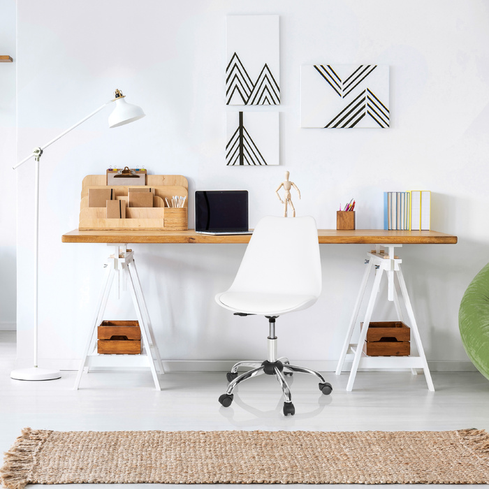 Офісне крісло FANCY PRO біле hjh OFFICE