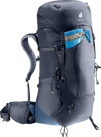Рюкзак для трекінгу Deuter Aircontact Lite 50+10 л, легкий, чорний-синій