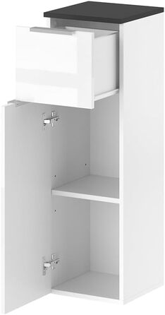 Пенал Vicco Otis білий глянець/антрацит 30x95 см