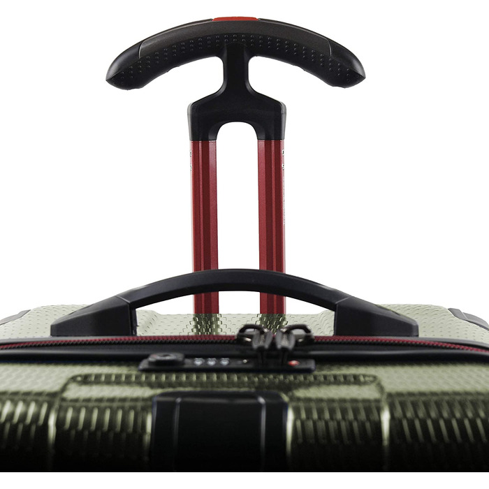 Валіза на колесах Traveler's Choice Maxporter II 30'' з полікарбонату, жорсткий корпус, темно-зелена