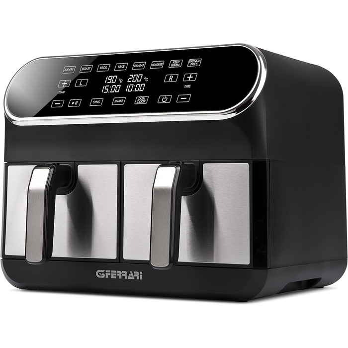 Фритюрниця G3 Ferrari G10150 Duo, подвійна аерофритюрниця, 8 л, 1700 Вт