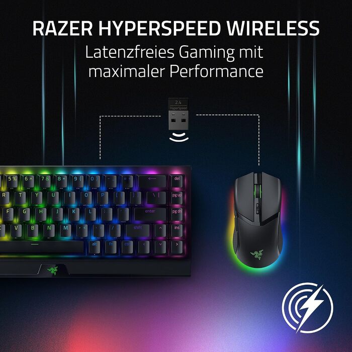 Ігрова миша Razer Cobra (чорна) — легка дротова миша з RGB-підсвіткою Chroma, оптичними перемикачами 3-го покоління та вагою 57 г