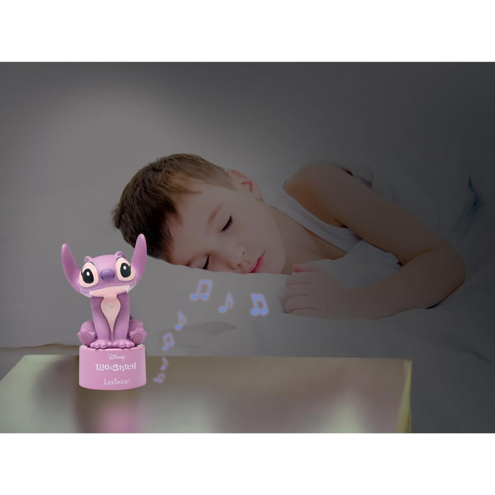 Дитячий Bluetooth-нічник Lexibook Disney Stitch & Angel, рожевий, модель NS02D1