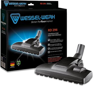 Універсальна насадка для пилососа Wessel-Werk, перемикна, для твердих підлог і килимів, з адаптером 32-38 мм, енергозберігаюча