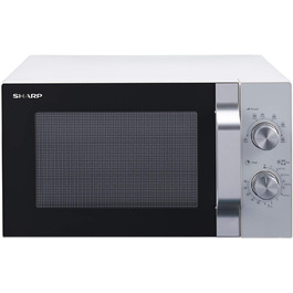 Мікрохвильова піч Sharp R204WA 20 л 800 Вт 6 режимів біла