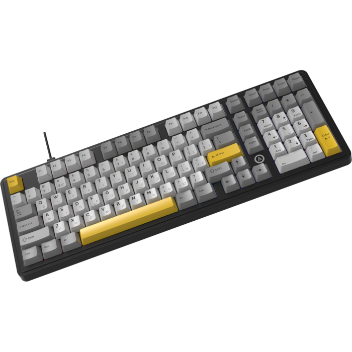 Дротова магнітна клавіатура Ajazz AK980 MAX Magnetic switches Black Grey Yellow (AK980-MAX-M-BGY)