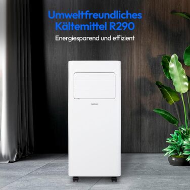 Мобільний кондиціонер MEDION P901 9000 BTU з пультом та Wi-Fi – охолодження, осушення, вентиляція. Комплектація з ущільнювачем для вікна.